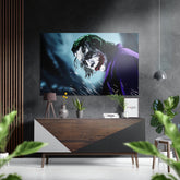 Joker Brushed Aluminium Dibond Wall Art.